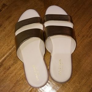 NEW Cole Haan Findra Sandal leather slides with Grand OS padded soles 7